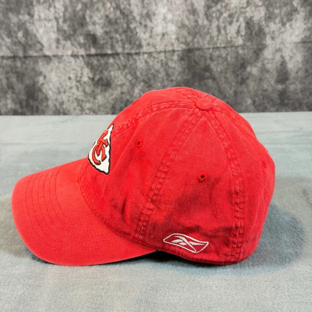 Reebok Kansas City Chiefs NFL Authentic Sideline Flexfit Hat Red Mens OSFA - Picture 2 of 6